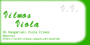 vilmos viola business card